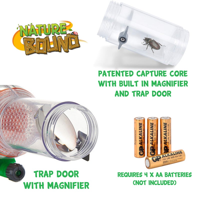 Nature Bound Bug Catcher Toy  Eco-Friendly Bug Vacuum  Catch and Release Indoor/Outdoor Play  Ages 3 to 12  Green  Complete Kit for Kids  Includes Capture Core with Magnification - Image 5